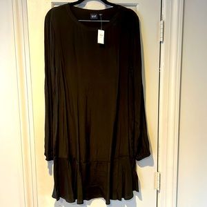 Gap Flounce Dress Black size M tall